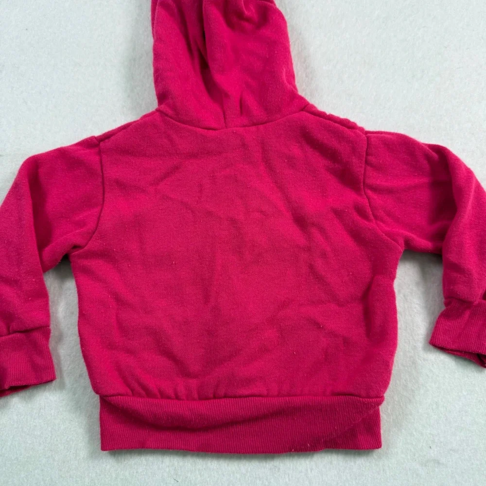 Vintage Teddy Bears Toddler Pink Heart Anchor Zip Up Hoodie Sweatshirt 24 Months